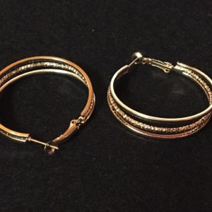 Gold hoop earrings